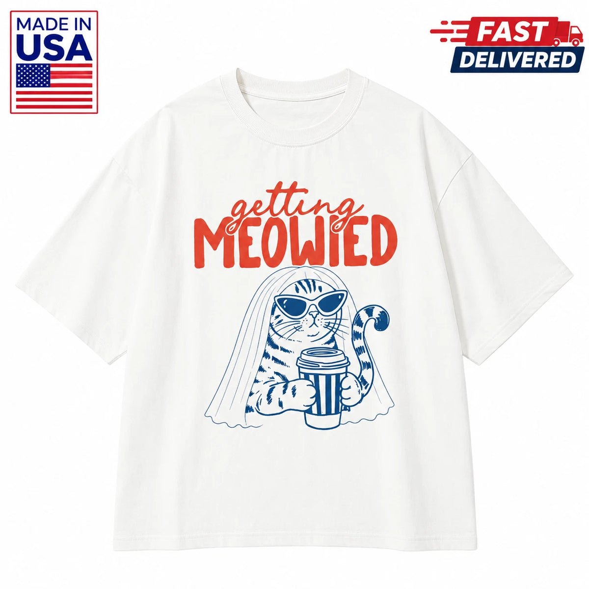 Getting Meowied Shirt, Funny Cat Bride Tee, Cat Wedding Bachelorette Gift