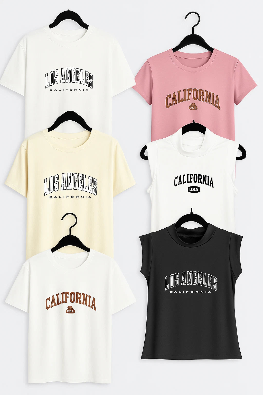 California & Los Angeles Graphic Tees – New with Imperfections – Casual Everyday