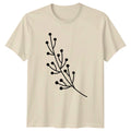 Botanical Branch Berries T-Shirt Minimalist Art Nature Birthday