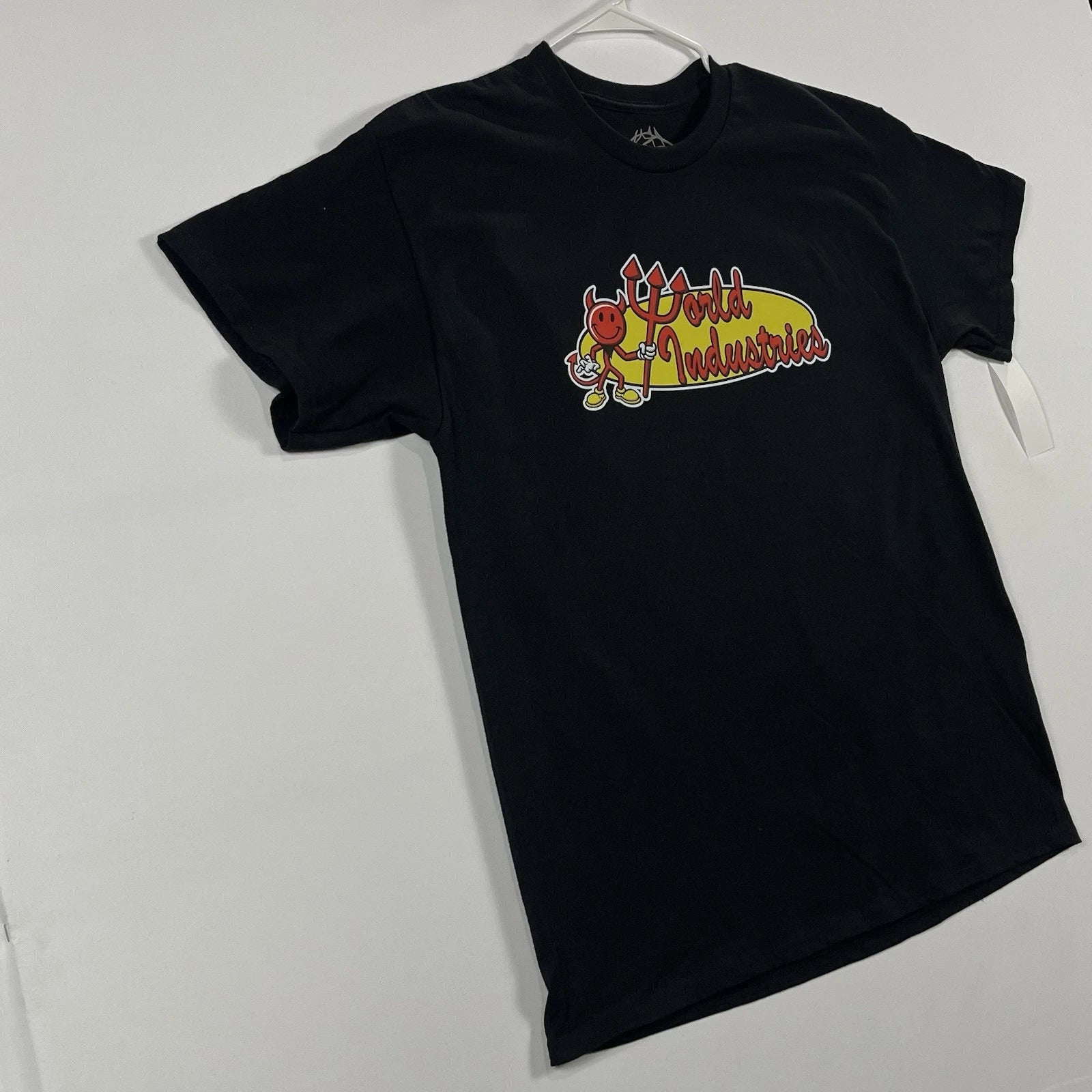 World Industries 2XL T-Shirt (Men’s Size XXL) Retro-Logo, Vintage Skateboard 90s