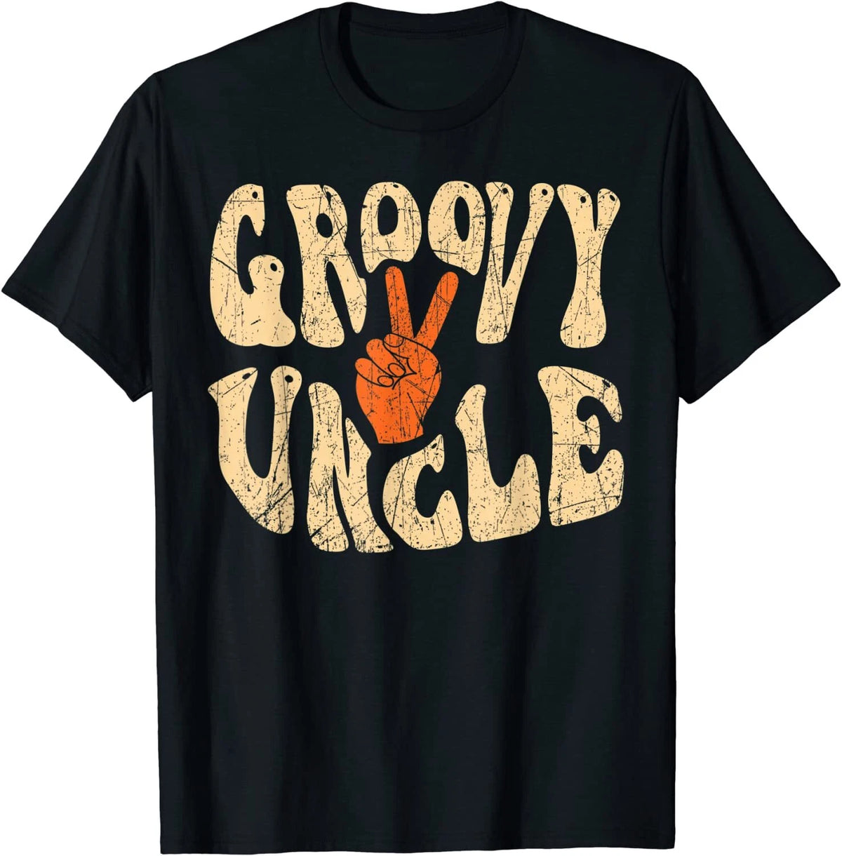 NEW Groovy Uncle 70s Aesthetic Nostalgia 1970's Retro Gift T-Shirt - MADE IN USA