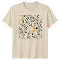 Black And Gold Celestial Moon And Womens TShirt Botanical Aesthetic Gift For Her