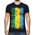 Gabon Grunge Flag Gabonese T-Shirt Football Jersey Gift
