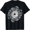 Mushroom Foraging T-Shirt for Mycology Enthusiasts - Spore Print Design