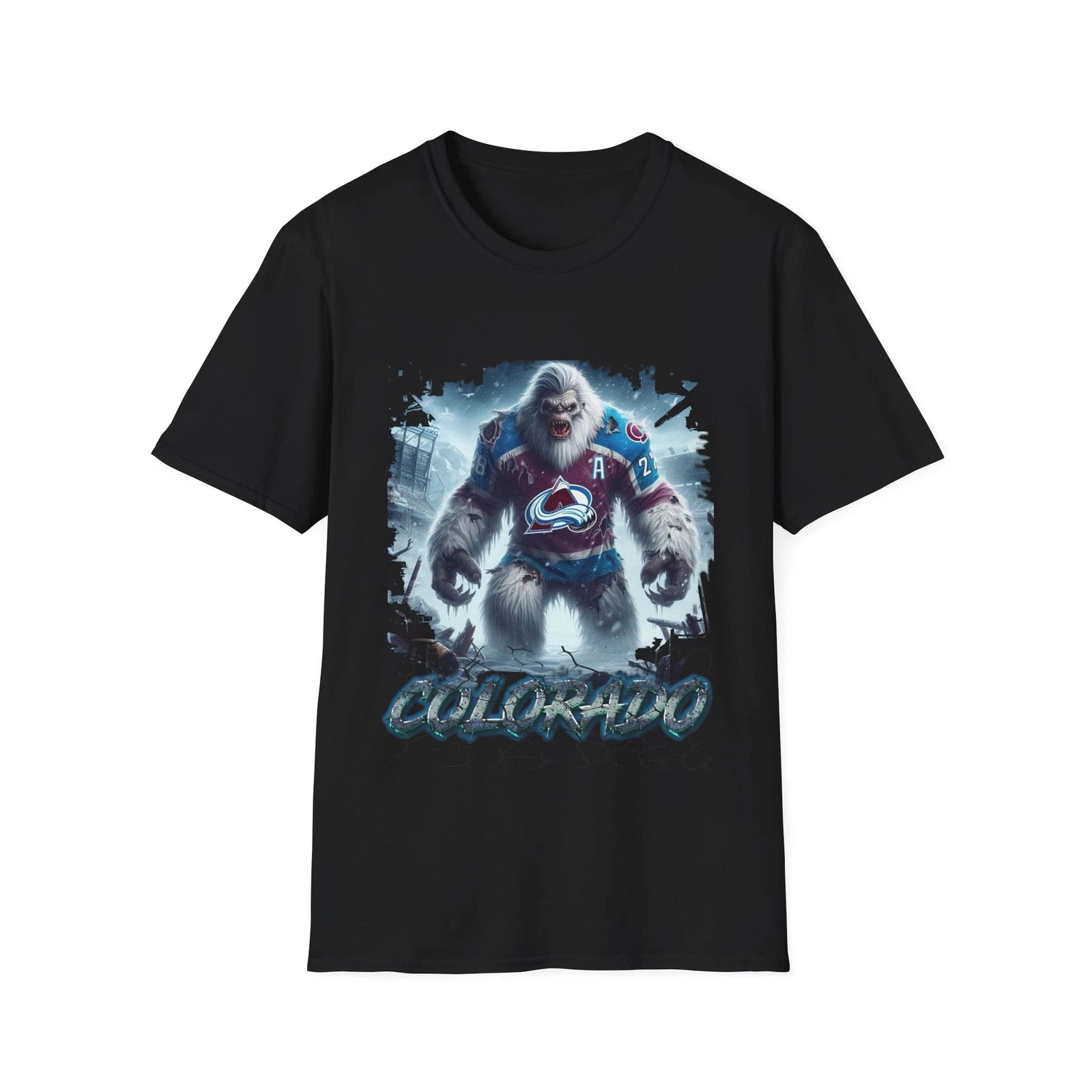 Avalanche of Fear - Colorado Avalanche Horror Mashup T-Shirt