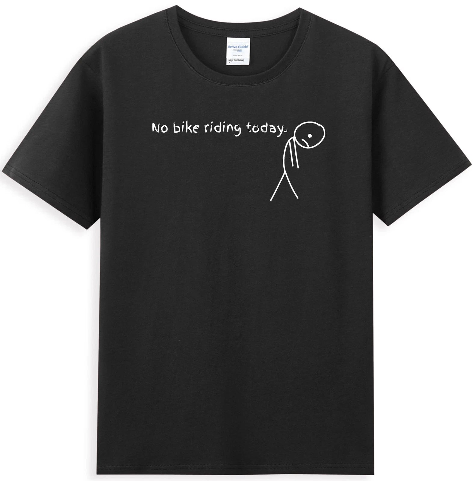 No Bike Riding Today Funny Meme Cycling Lover Gift Men's T-Shirt