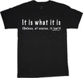 Funny Saying T-shirt It IS What It Is Dad Jokes Mens Gifts Tee Shirt Humor