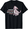 Awesome Moms Have Tattoos And Pitbulls Gift Unisex T-Shirt