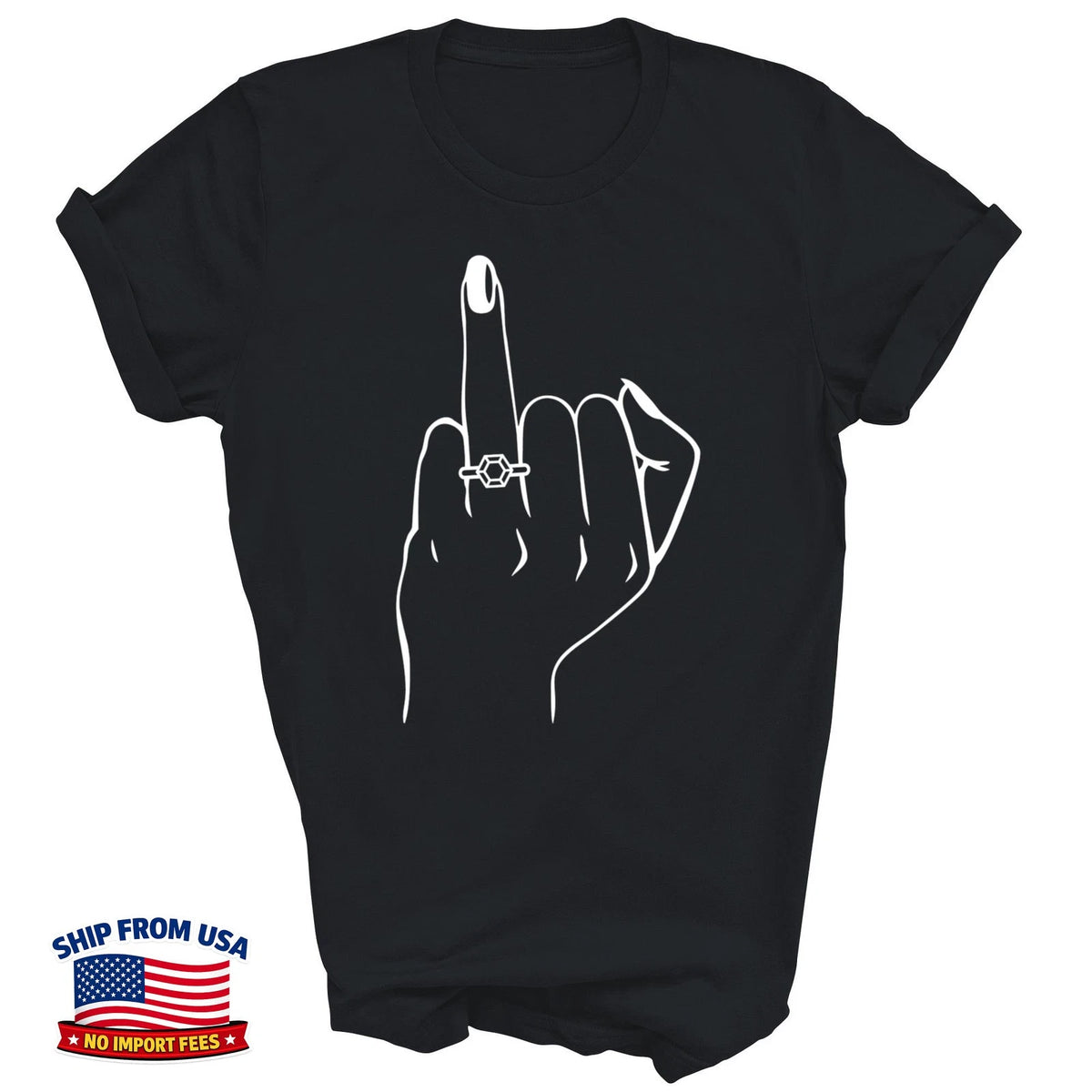 Fiancee Bachelorette Party Engaged Ring Finger Unisex T-Shirt