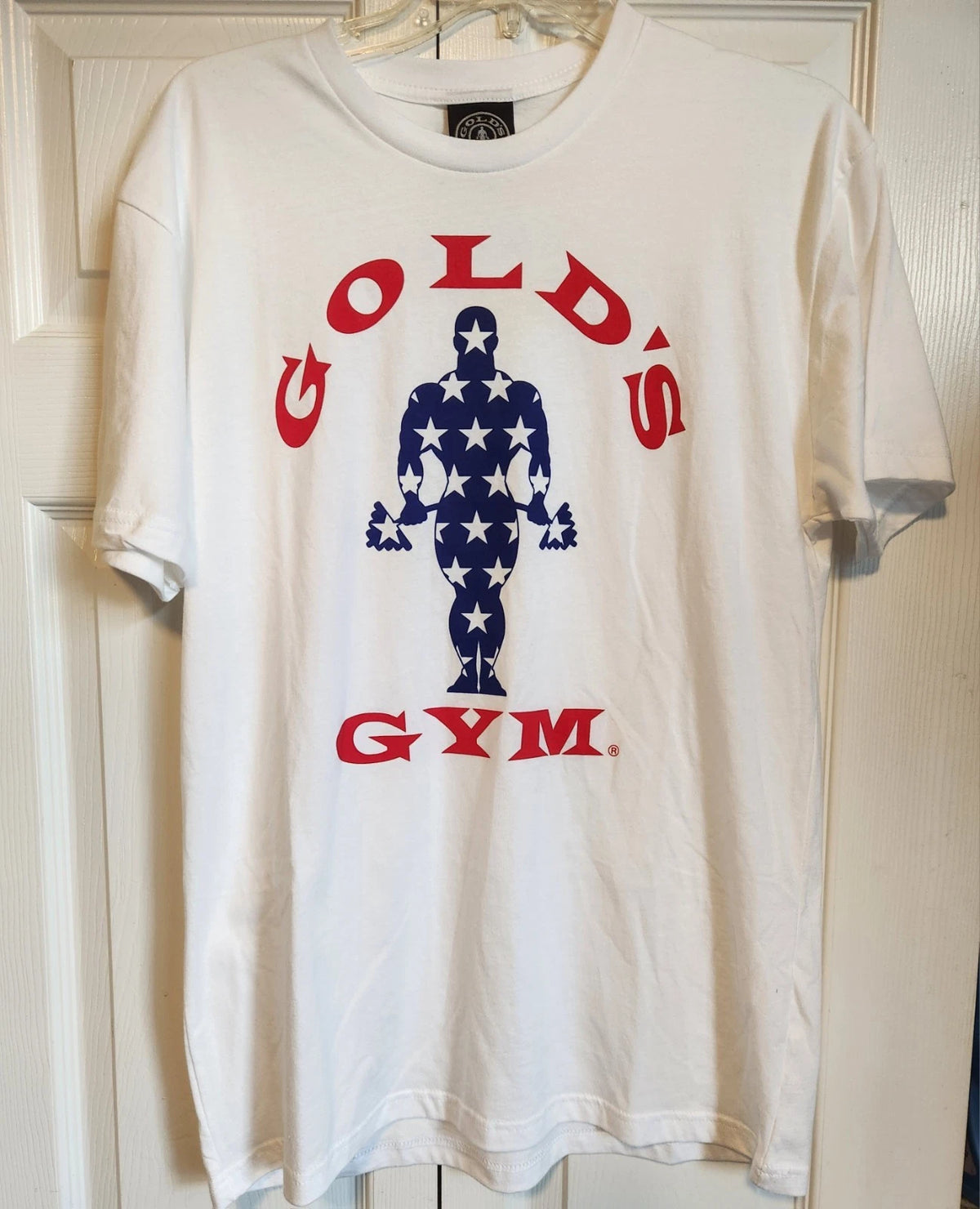 Authentic Golds Gym Product : Classic White T-Shirt, Us Size M / Medium