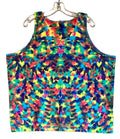 TIE DYE Tank Top | Neon Rainbow Blotter | Hand Dyed