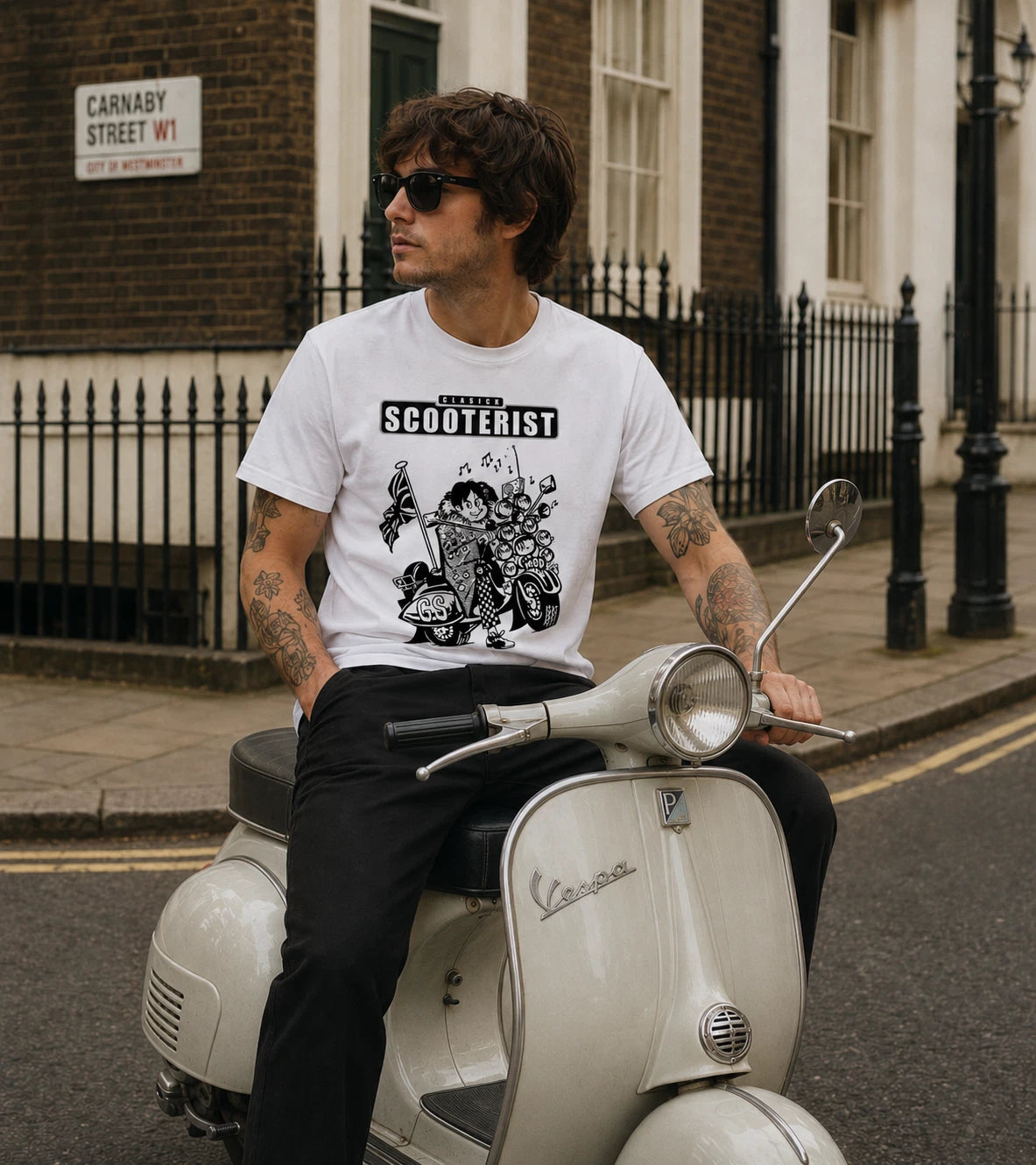 Mens VESPA Scooter T Shirt