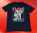 New Pabst Blue Ribbon Beer Rustic Sign Logo Mens Vintage Classic T-Shirt