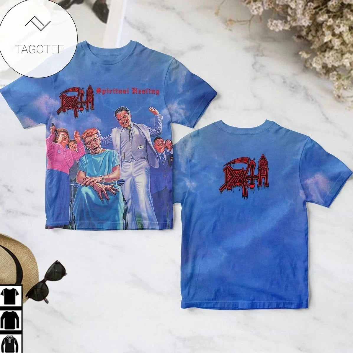Death Spiritual Healing Album Cover AOP T Shirt Size S-5XL