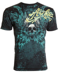 Archaic by Affliction Men's T-Shirt Hinsley Wings Cross Biker