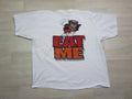 Vintage Y2K Adult Humor T Shirt (XXL) Whoop Ass Sportswear "Eat Me" JOKE Funny