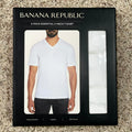 Banana Republic Men's V-Neck Tee T-Shirt White 3-Pack, Choose Size M/L/XL (New)