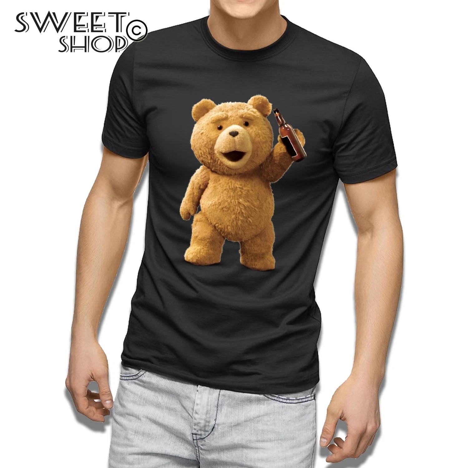 TED BEAR BEER men's t-shirt t-shirt gift idea fashion fashion