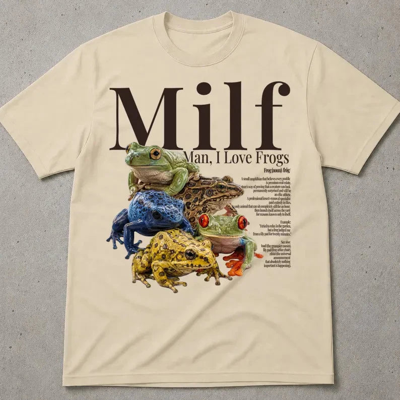 Funny Man Love Frogs Comfort Tee