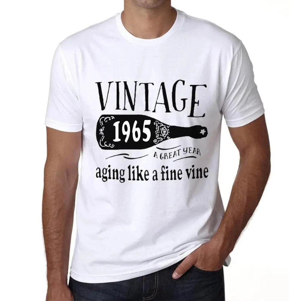 Men's Graphic T-Shirt Aging Like A Fine Wine 1965 59th Birthday Anniversary 59