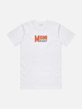 MEN'S SOLE FLY MIAMI 2001 NATIONAL CHAMPIONS TRIBUTE WHITE T-SHIRT GREEN ORANGE