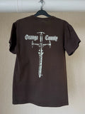 Gildan Ultra Cotton Orange County Choppers Graphic Brown Men's T-Shirt S