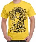 Buddha Design Large Print Men's T-Shirt - Buddhist Buddhism Meditation