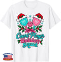 2026 Pickleball Merry and Bright Holiday Player Crew T-Shirt