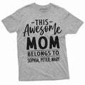 Personalized Mom Shirt Mother's Day Shirt For Mom Customizable Mom T-Shirt