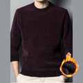 Warm Top Men's Knitted Sweater Dating Vacation Thickened Knit Long Sleeve