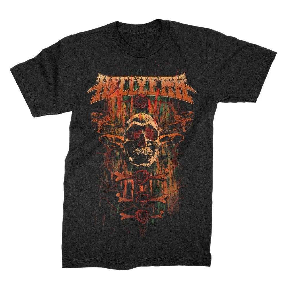 HELLYEAH  Moth Skull Black Cotton Shirt All size S-5XL HU69