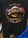 Big Boy America 250th Anniversary T Shirt Patriotic USA Graphic Tee