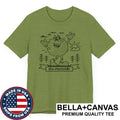 Go Outside Cartoon Figure Touch Grass Funny Sarcastic Nature Outdoors T-Shirt
