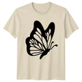 Minimalist Butterfly Silhouette T-Shirt Butterflies Nature Gift For Him And Her