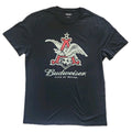Budweiser Anheuser-Busch A Eagle Logo Mens Medium Black Cotton Beer T-Shirt Nee