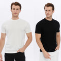 REISS Mens Honeycomb Textured Cotton T-Shirt Designer Crew Neck Tee M L XL XXL