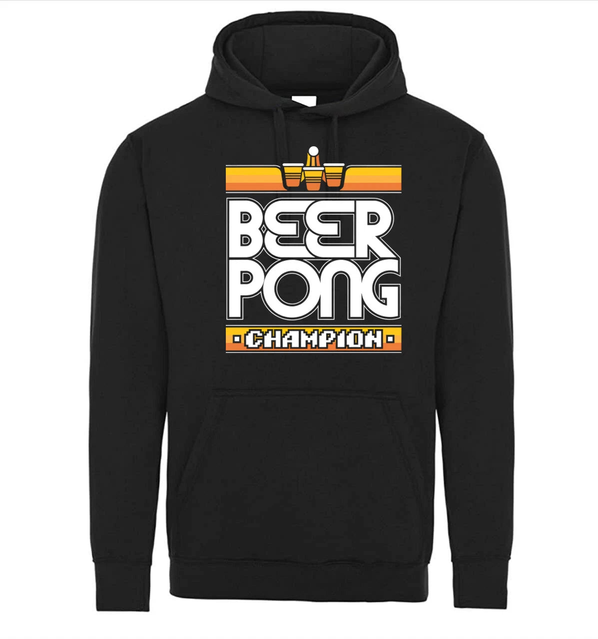 Beer Pong Champion Gaming Style Funny Graphic Hoodie Sweater