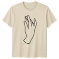 Hand Of Gentle Grace T-Shirt Minimalist Art Symbolism Birthday Gift