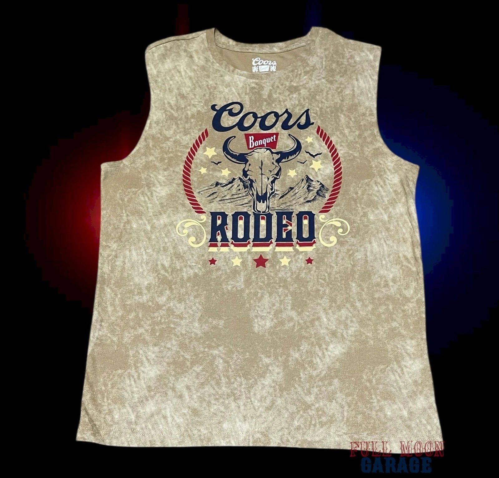 New Coors Rodeo Bull Horns Banquet Beer 1873 Classic Men's Tank Top T-Shirt
