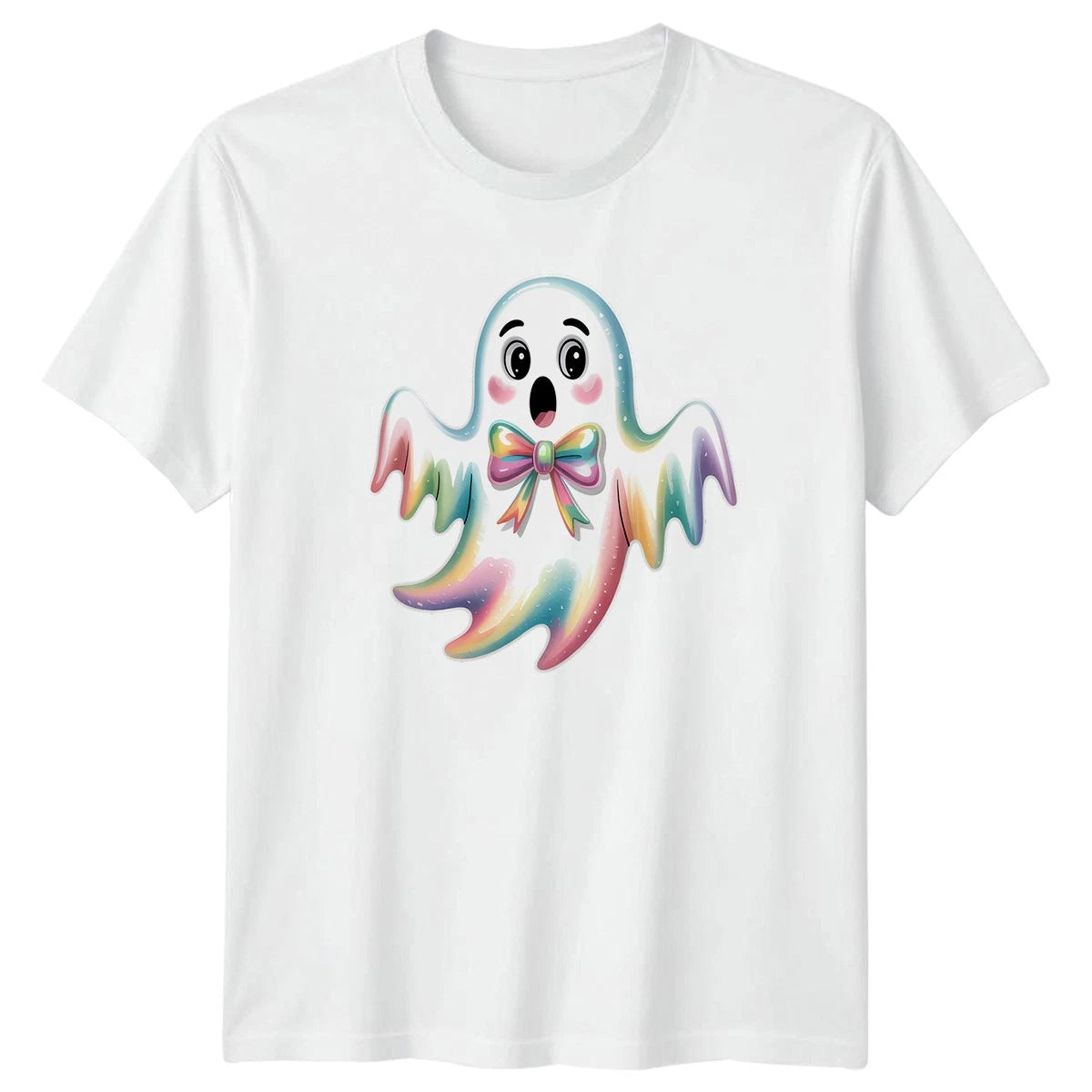 Cute Rainbow Ghost Kawaii Spooky T-Shirt Kawaii Spirit Halloween