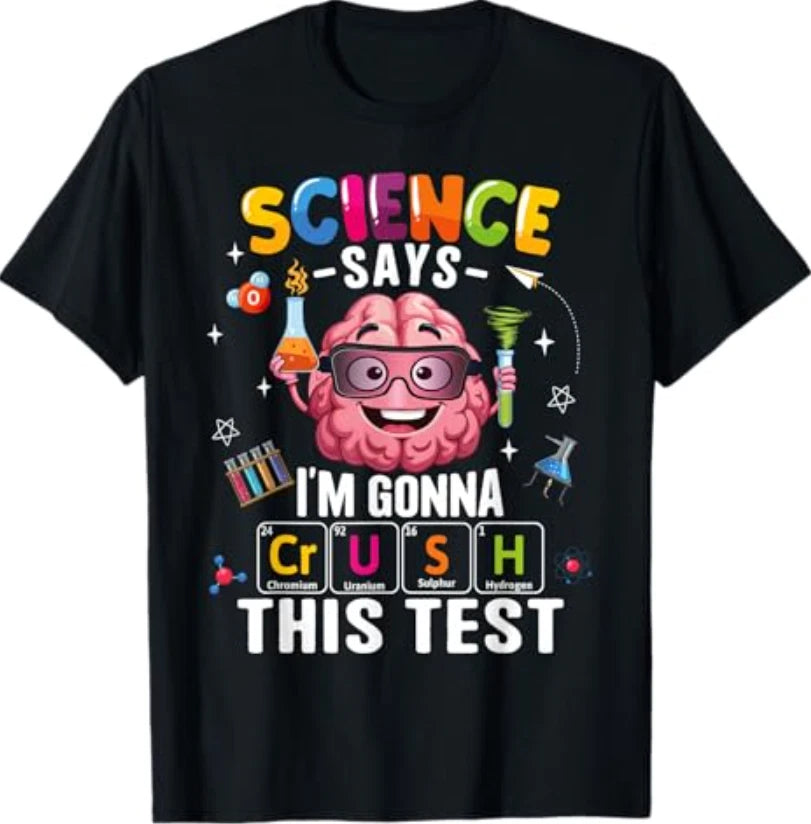 Crush This Teacher Testing Day Exam Science Student T-Shirt