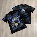 VALE VALLEY Graffiti Street Style Vintage Short-Sleeved T-Shirt