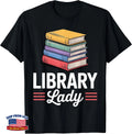 Best Librarian Library Bookworm Art for Women Girls Mom T-Shirt