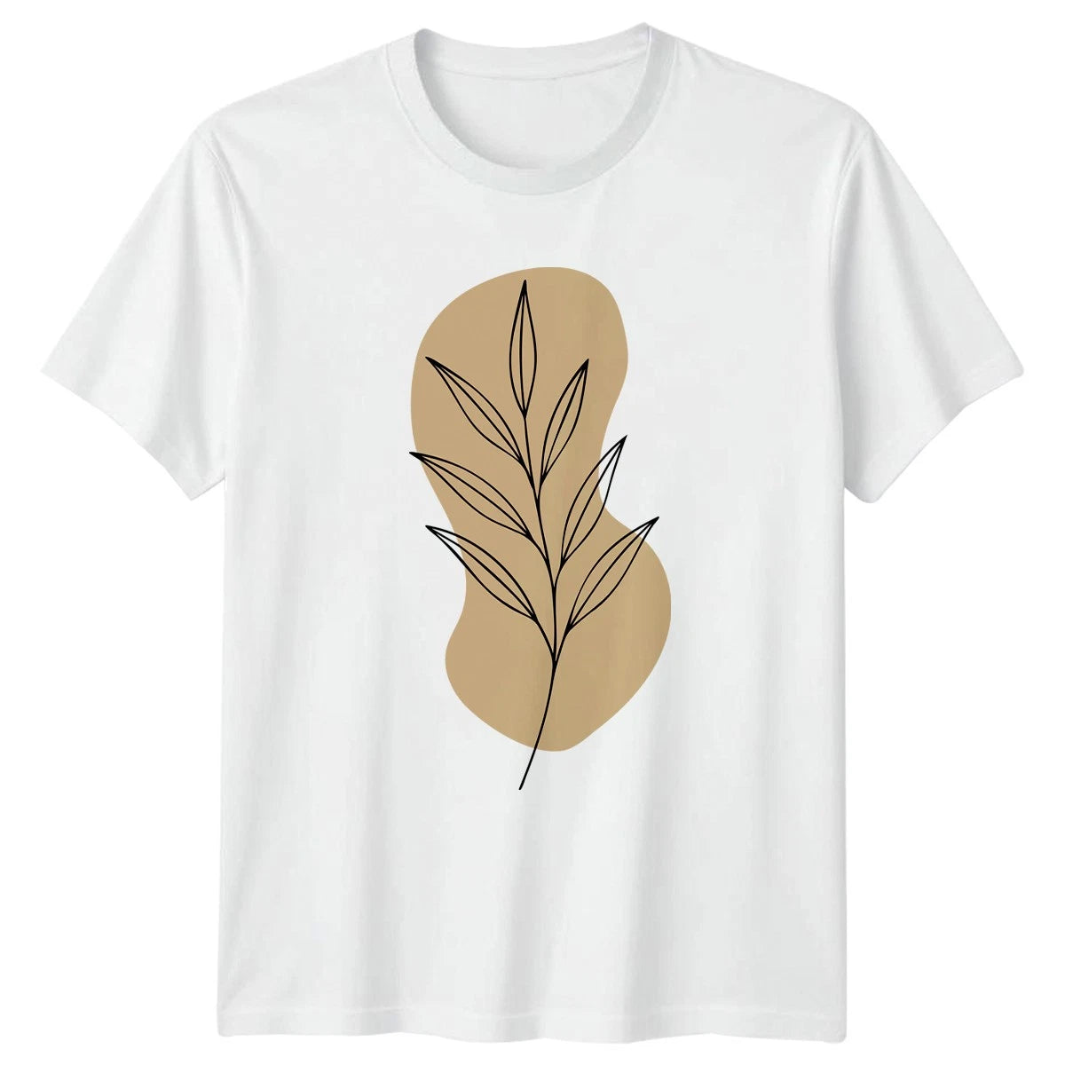 Minimalist Botanical Leaf Art Nature T-Shirt Minimalist Art Botanical Gift