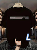 Dry T Black L Size Future Quick Dry and Breathable Material Size Simple T