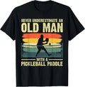 Cool Pickleball Grandpa T-Shirt for Men - Fun Design for Pickleball Players