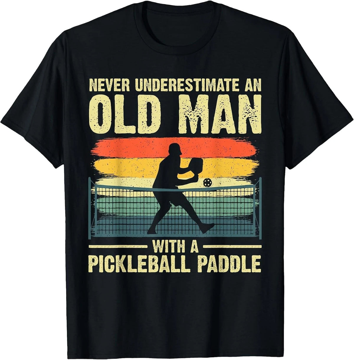 Cool Pickleball Grandpa T-Shirt for Men - Fun Design for Pickleball Players