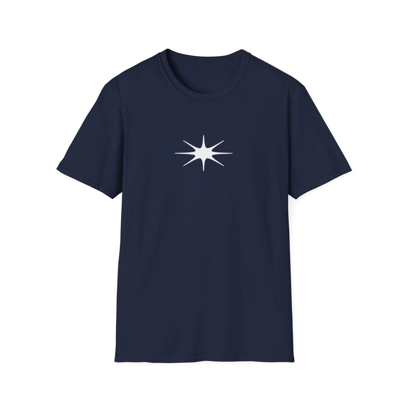 Minimal Supernova Starburst T-Shirt | Simple Celestial Graphic