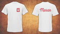 Personalised Polska  Poland Kibic Name on the Back Mens T-shirt White