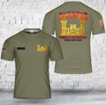 Custom Name US Army Combat Engineer -Essayons- T-Shirt 3D